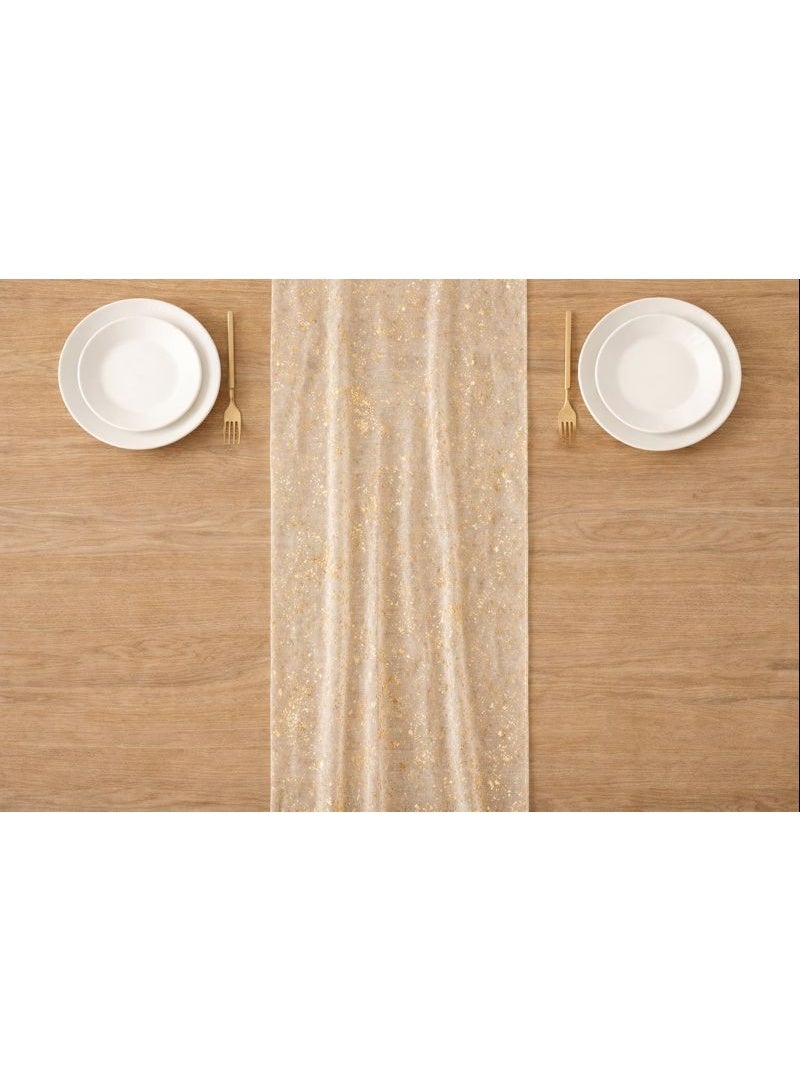 Sheer Gold Foil Table Runner Elegant Party & Dining Table Decor - Image 5